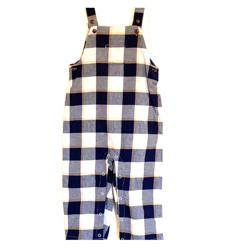 Janie and Jack Boys Cotton Overalls